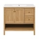 preview thumbnail 1 of 13, Chateau 36" Bathroom Vanity In Natural Oak