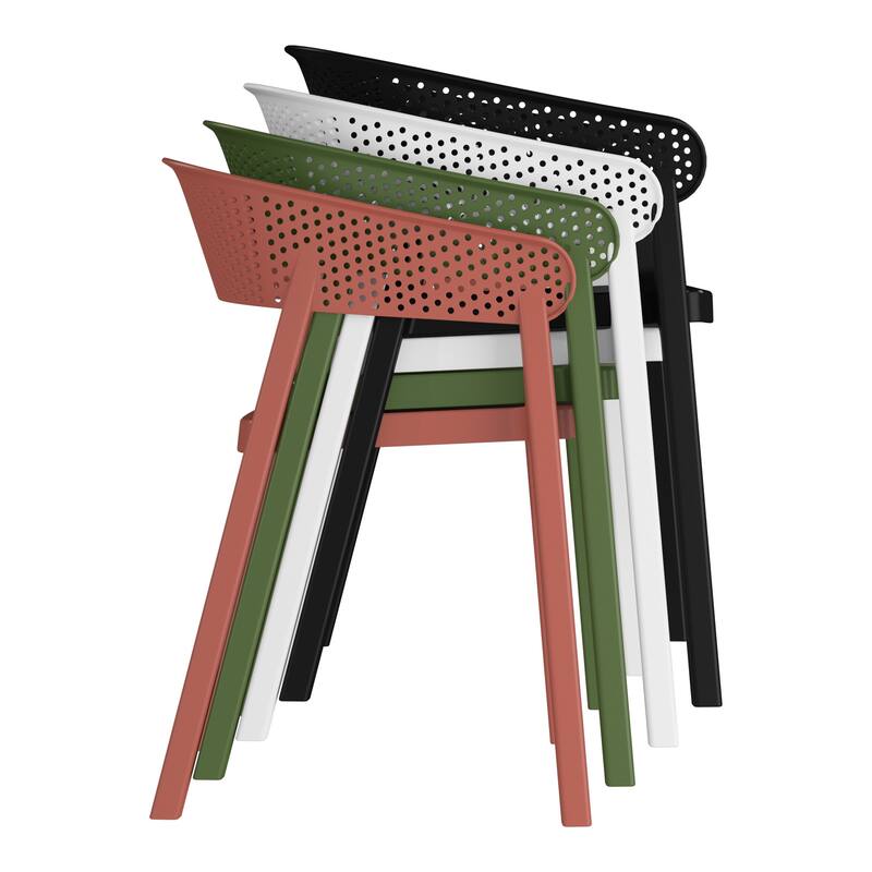 Frond and Form 4-Person Outdoor Round Dining Set