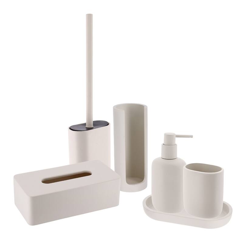 6-Piece Minimalist Bathroom Accessory Set