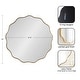 preview thumbnail 54 of 55, Kate and Laurel Viona Round Scalloped Mirror