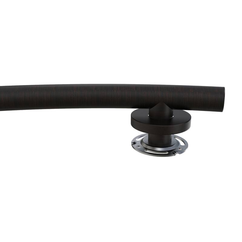 Keeney Wave Designer Grab Bar 1.25 Dia x 16 in., Oil Rubbed Bronze
