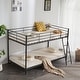 preview thumbnail 29 of 33, Twin-friendly Metal Bunk round Beds in Multiple colors