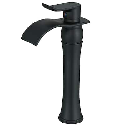 WIZ Waterfall Single Hole Single-Handle Vessel Bathroom Faucet