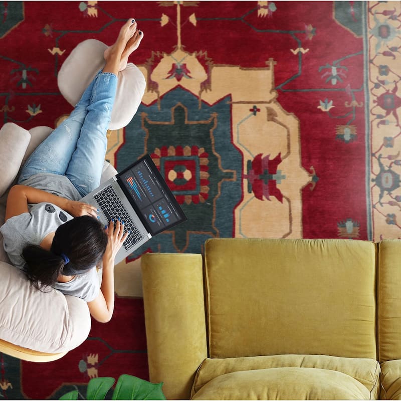 8'11''x12'7'' Hand Knotted Wool Tibetan Craft Plush Pile Tufenkian Rug - 8' 11'' x 12' 7'' - 8' 11'' x 12' 7''