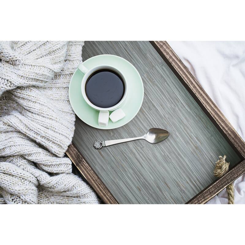 NuWallpaper Faux Grassweave Blue Peel and Stick Wallpaper