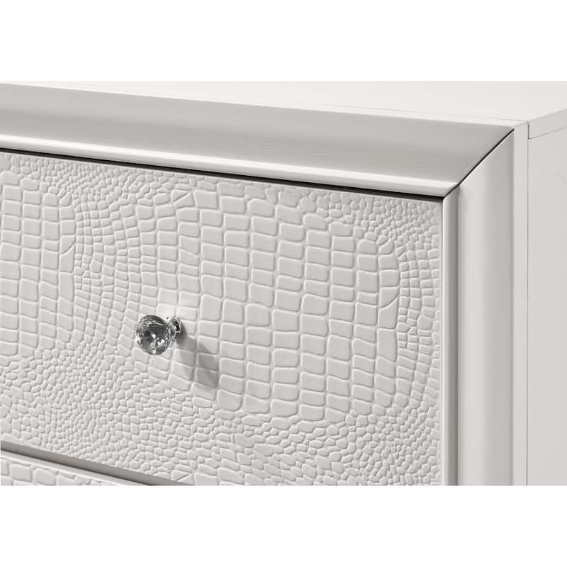 Kym Frost LED Faux Leather Upholstered Tufted Panel Bed