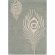 preview thumbnail 21 of 60, SAFAVIEH Handmade Soho Simi Peacock Feather N.Z. Wool Rug 2'6" x 4' - Grey/Ivory - Rectangle