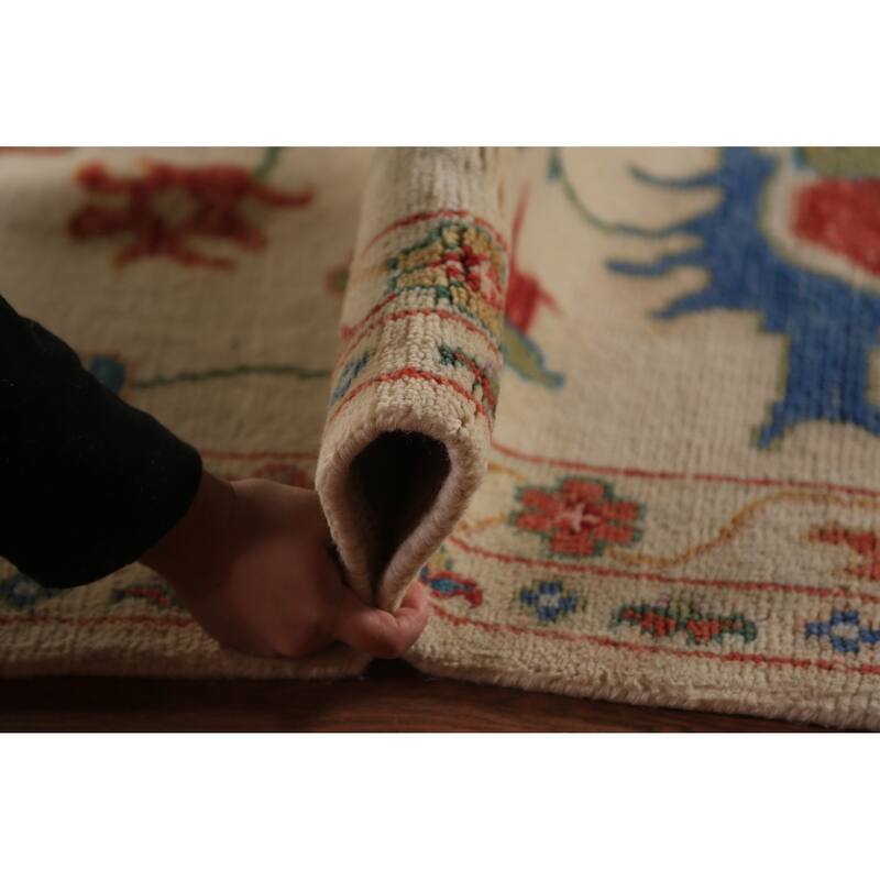 All-Over Floral Oushak Oriental Large Area Rug Handmade Wool Carpet - 11'10" x 14'9"