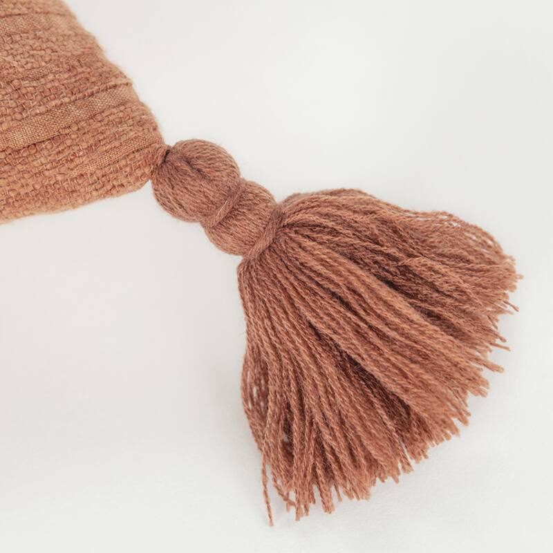 Solid With Tonal Abstract Cotton Pillow Cover