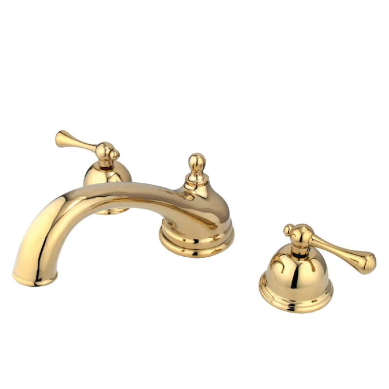 Kingston Brass Vintage Widespread Deck Mounted Roman Tub Filler with
