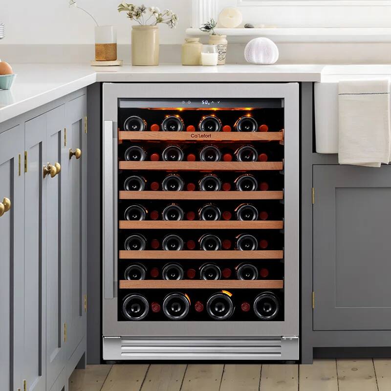 24 Inch 54 Bottle Built-in/ Freestanding Wine Cooler