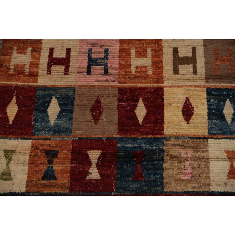 Hand Knotted Oriental 100% Wool Carpet Modern All-Over Multi-Colored Moroccan Area Rug - 17' 5'' X 12' 4''