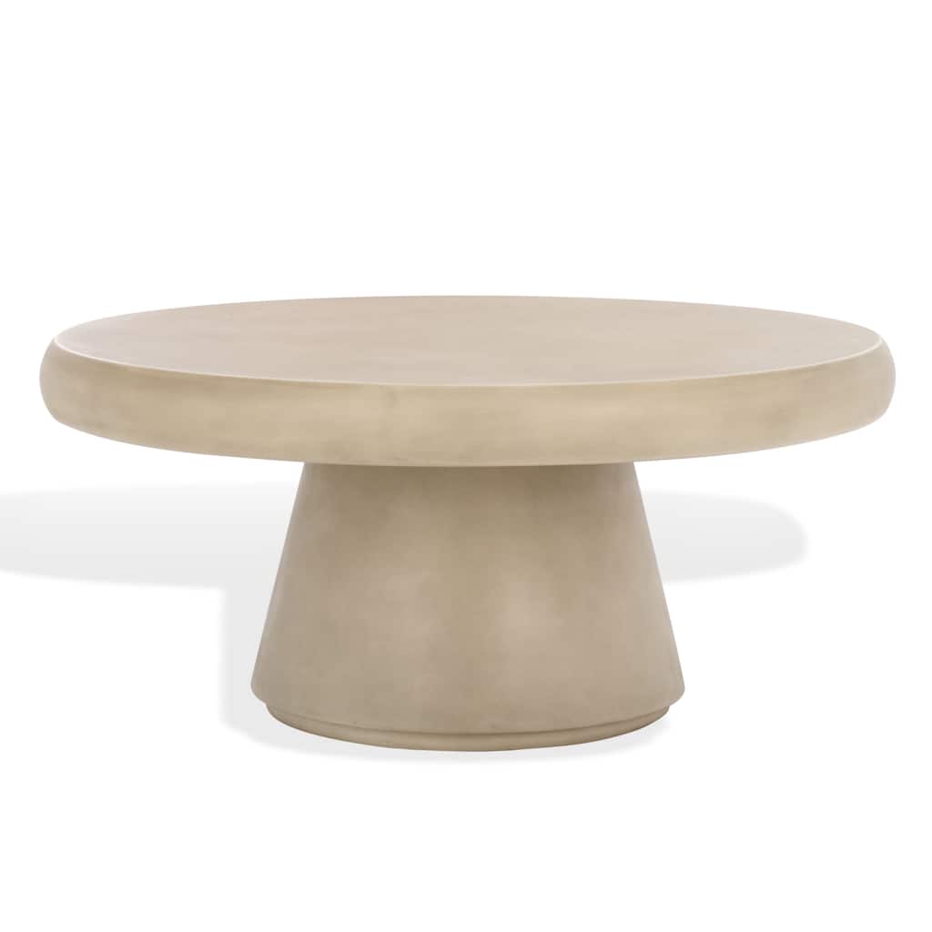 SAFAVIEH Couture Hayleen Round Concrete Coffee Table - 32"W x 32"D x 14"H