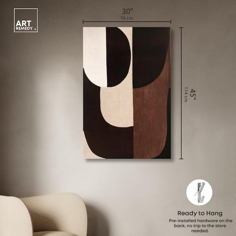 Quartet in Brown I Canvas by Art Remedy, Gallery Wrapped