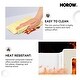 preview thumbnail 5 of 7, HOROW Undermount Kitchen Sink, 24" x 19" Dual Mount Large Fireclay Sink with Bottom Grid and Strainer Drain
