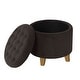 preview thumbnail 94 of 110, Carson Carrington Hare Button-tufted Round Storage Ottoman