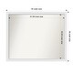 preview thumbnail 143 of 190, Wall Mirror Choose Your Custom Size - Extra Large, Blanco White Wood