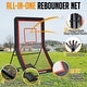 preview thumbnail 6 of 9, Zealfeel Lacrosse Rebounder 5-Angle Adjustable Practice Net with Target Strip and Carry Bag