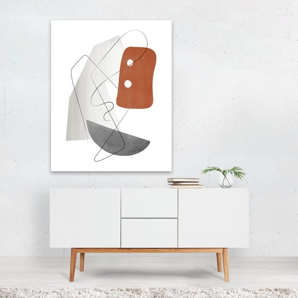 Abstract Mid Century Modern Modern Unframed Wall Art Print Poster Overstock 31283207
