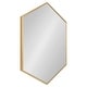 preview thumbnail 81 of 90, Kate and Laurel Rhodes Framed Mid-century Hexagonal Wall Mirror 24.75x36.75 - Gold