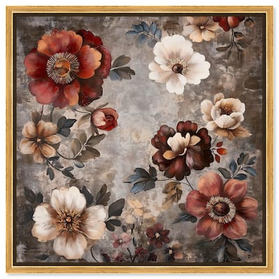 Dusk Dahlias Canvas by Art Remedy