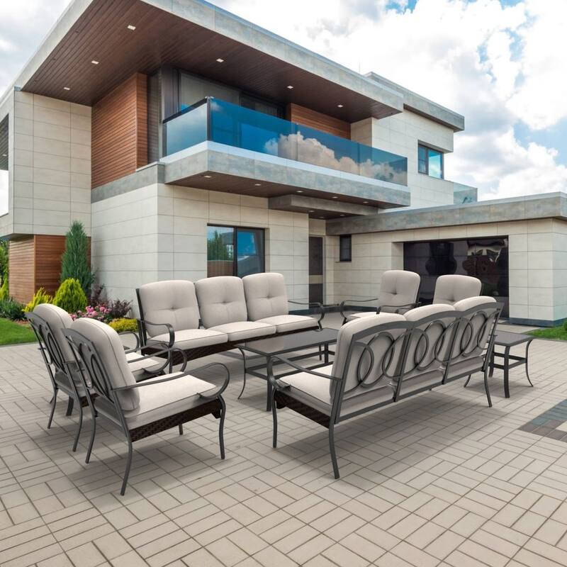 Moda Steel Patio Durable Sofa Collection for You Free Combination