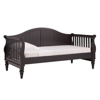 Wallace Traditional Wood Slat Daybed and Trundle by iNSPIRE Q Classic (Antique Black - Without Trundle)