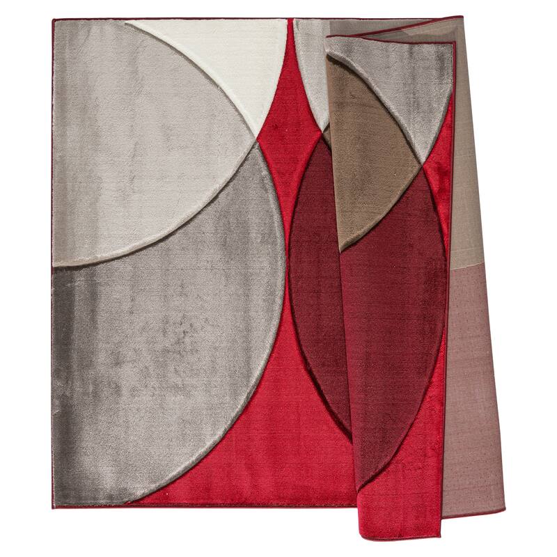 Rhodes Collection Abstract Circle Area Rug