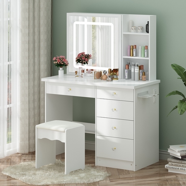 Spurlin dressing vanity with mirror discount