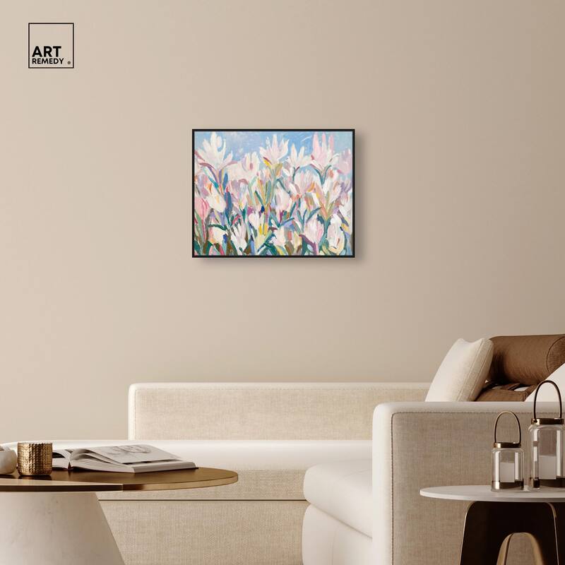 Morning Mist Bloom II Canvas by Art Remedy