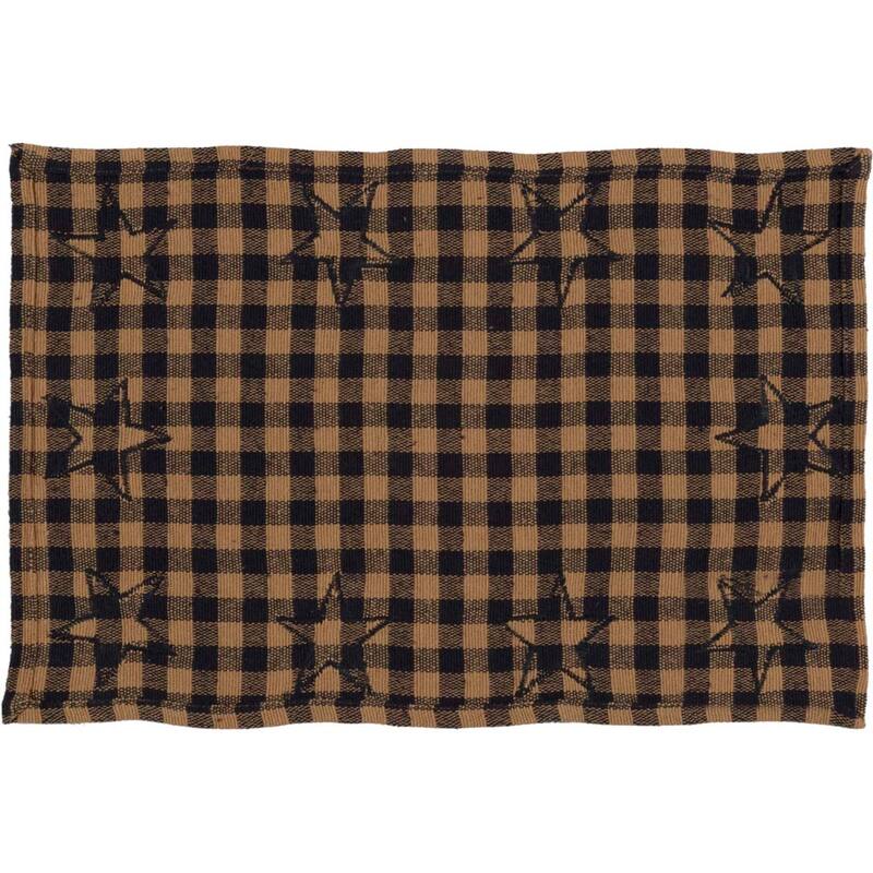 Primitive Tabletop Kitchen Star Placemat Set of 6 Cotton Star - Placemat 12x18
