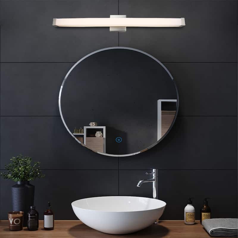 38 INCH Acrylic shade Bathroom vanity light Brush Nickel - Brush Nickel