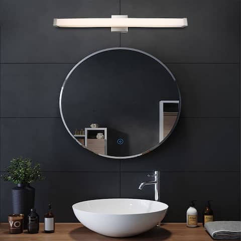 38 INCH Acrylic shade Bathroom vanity light Brush Nickel - Brush Nickel