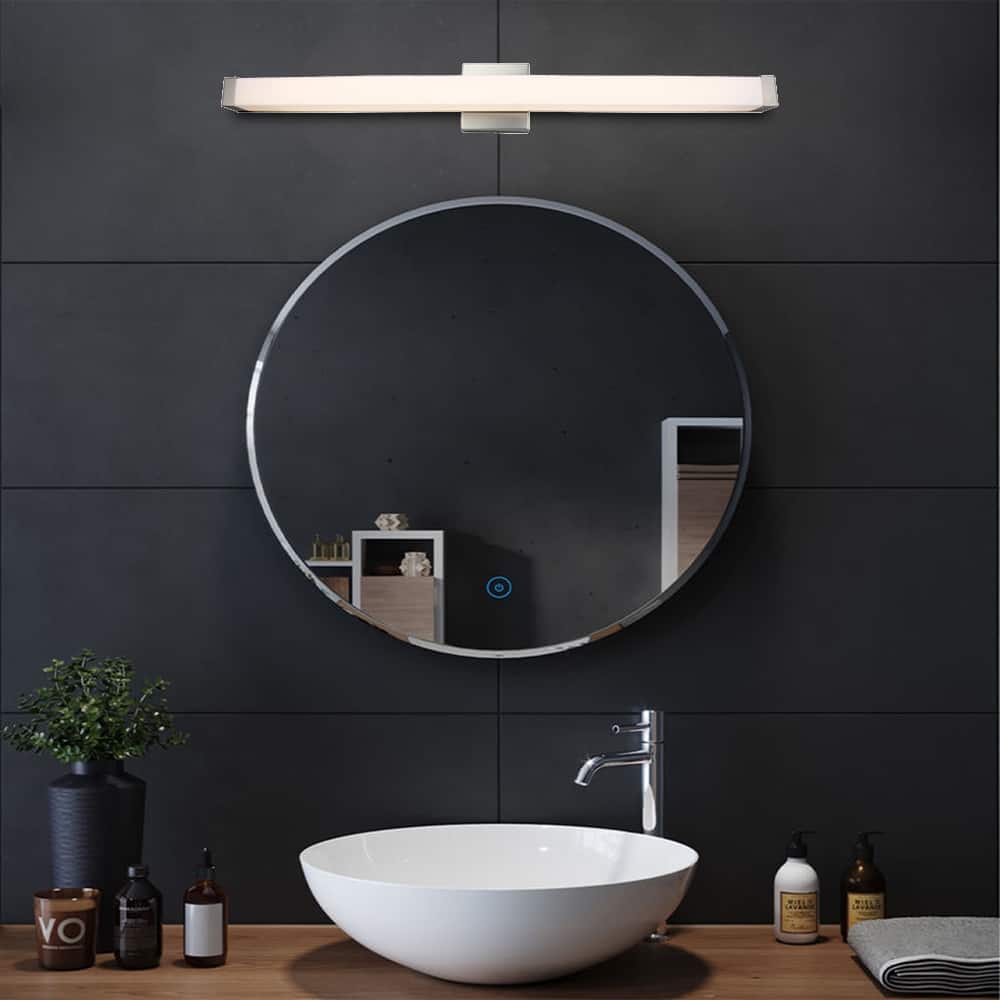 38 INCH Acrylic shade Bathroom vanity light Brush Nickel - Brush Nickel