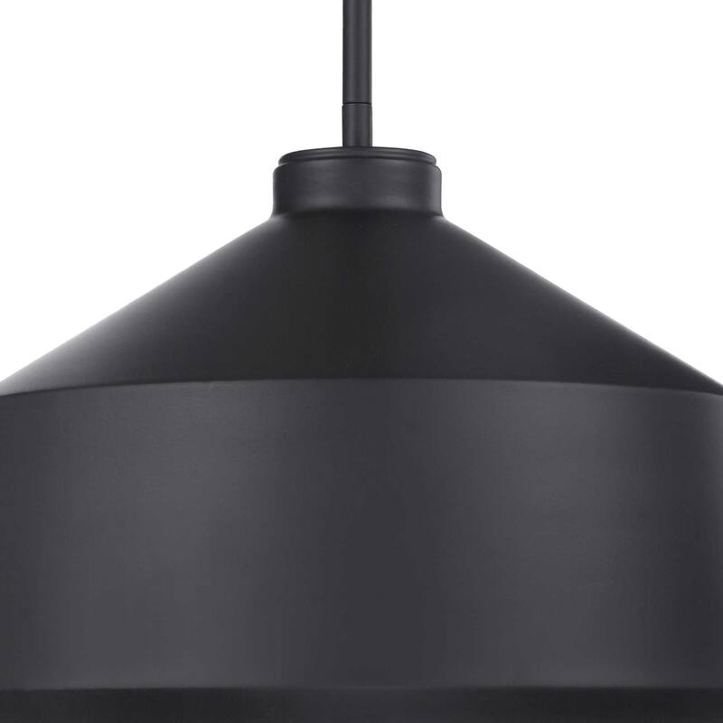 1-Light Clean Line Ceiling Pendant - 14" - Black
