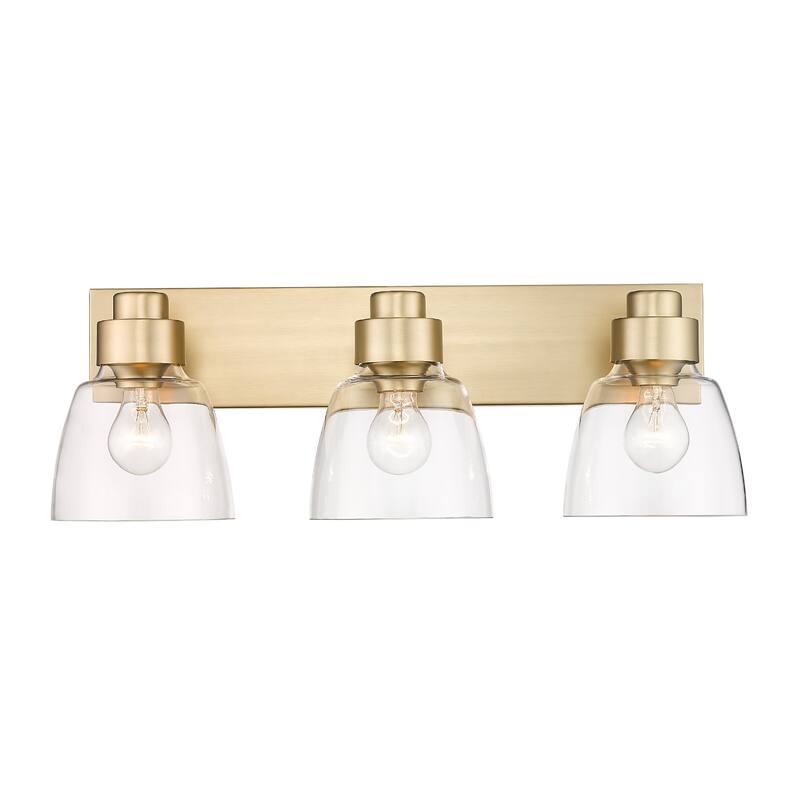 Golden Lighting 0314-BA3 CLR Remy 3 Light 7" Wide Vanity Light - Brushed Champagne Bronze