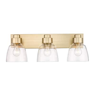 Golden Lighting 0314-BA3 CLR Remy 3 Light 7" Wide Vanity Light