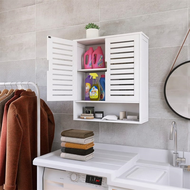 Bathroom Cabinet Wall Mounted - 8.27"D x 23.23"W x 26.18"H