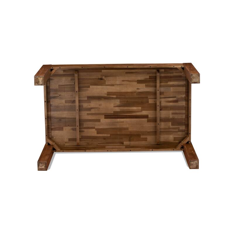 East West Furniture Celina Dining Room Table - Rectangle Rustic Farmhouse Table , 36x60 Inch, (Finish Options)