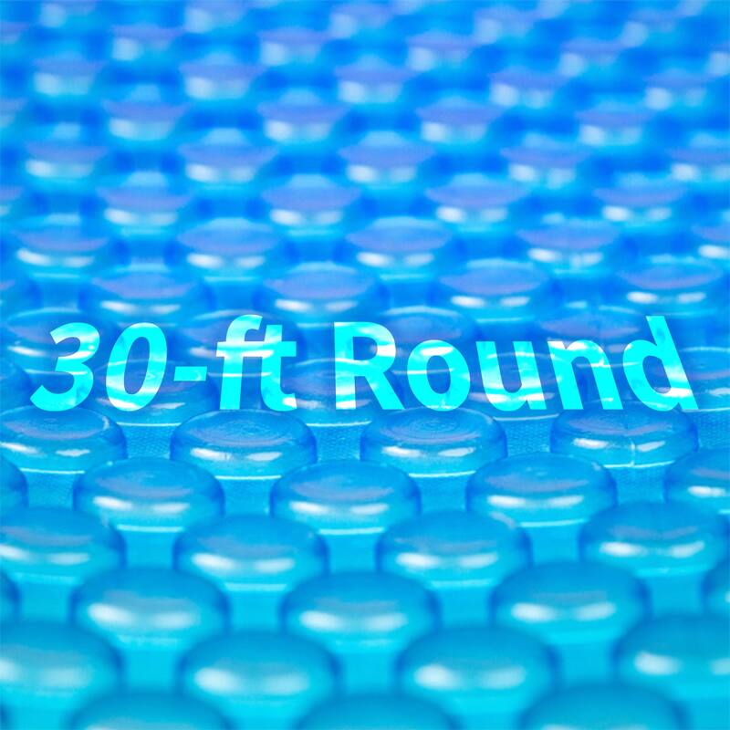 Blue Wave 8-mil Solar Blanket for Round Above-Ground Pools - Blue - 30-ft Round
