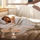 preview thumbnail 3 of 69, Sofucor 52Inch Low Profile Flush Mount Ceiling Fan with LED Light,3‑Blade Quiet Light Combo for Bedroom Kitchen Living Room
