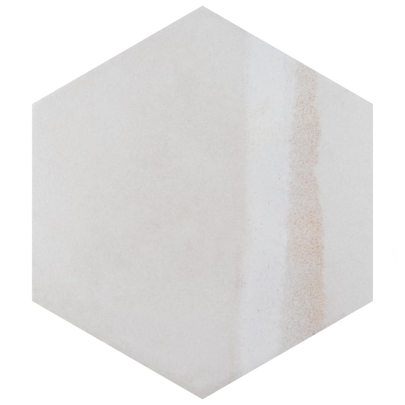 Merola Tile Matter Hex Canvas Bone Green 7-7/8" x 9" Porcelain Floor and Wall Tile - Case (10 Tiles)