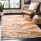 preview thumbnail 2 of 27, SAFAVIEH Handmade Studio Leather Ania Modern Leather Rug 3' x 5' - Tan/Ivory - Rectangle