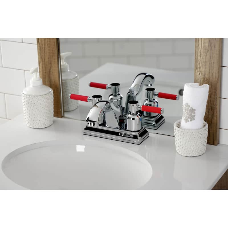 Kingston Brass Kaiser 1.2 GPM Centerset Bathroom Faucet with Pop-Up
