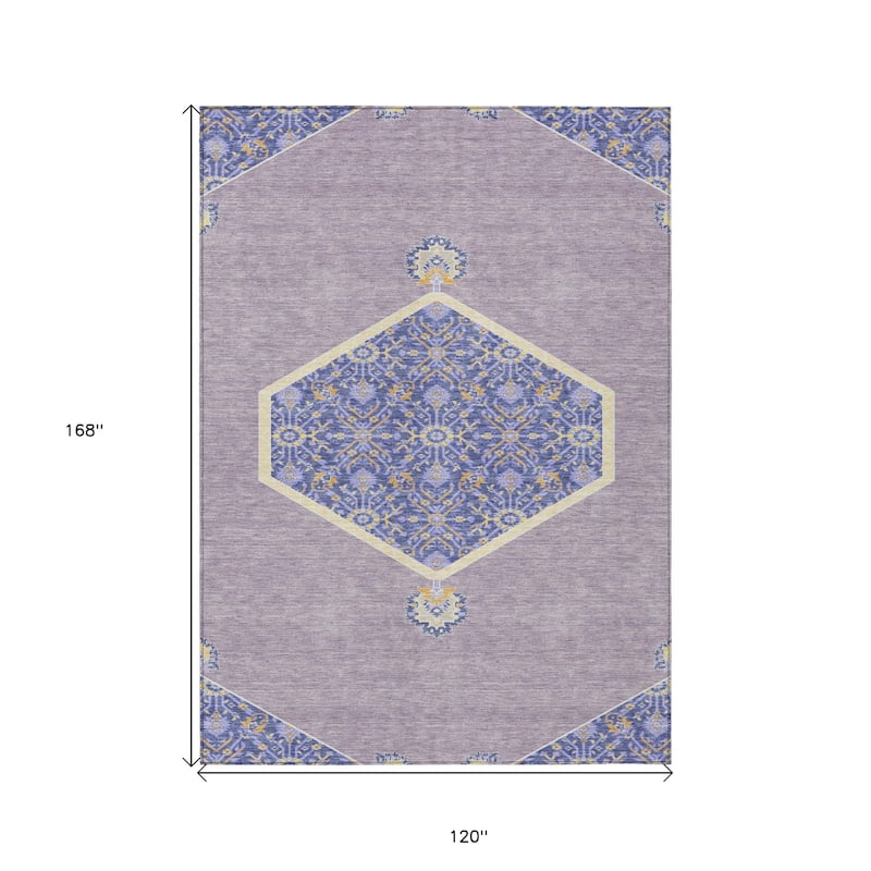 HomeRoots Oriental Traditional Rectangle Outdoor Rug