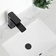 preview thumbnail 11 of 10, STYLISH 18 inch Rectangular Undermount Porcelain Bathroom Sink with 2 Overflow Finishes - 18 1/4" x 13" x 7 1/2"