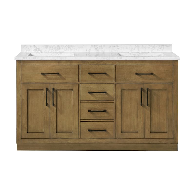 Athea Bathroom Vanity with White Engineered Marble Top