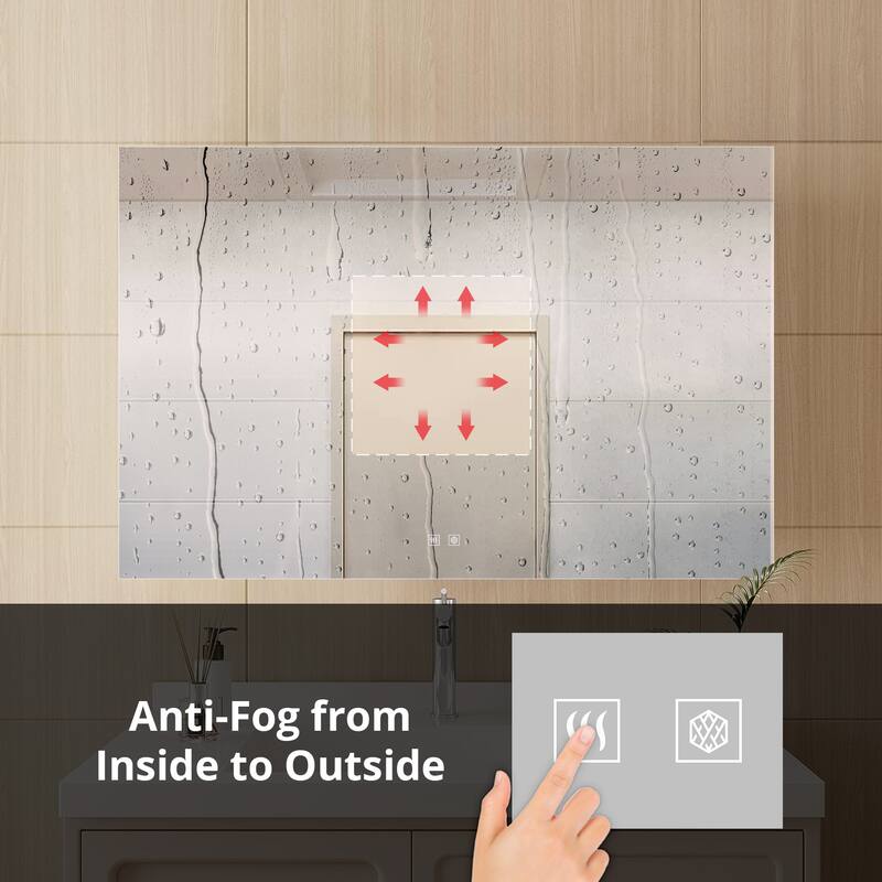 Vellum LED Bathroom Vanity Mirror - N/A