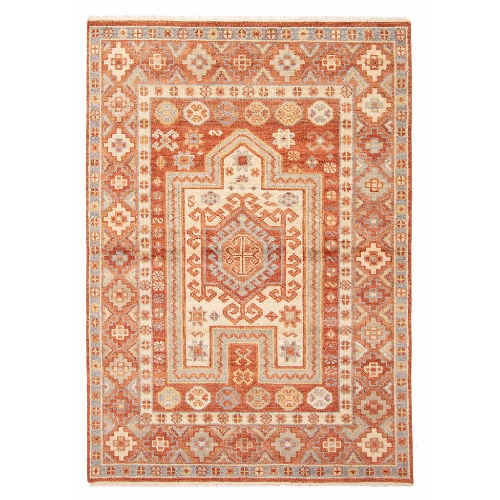 ECARPETGALLERY Hand-knotted Jules Serapi Copper Wool Rug - 5'5 x 7'9