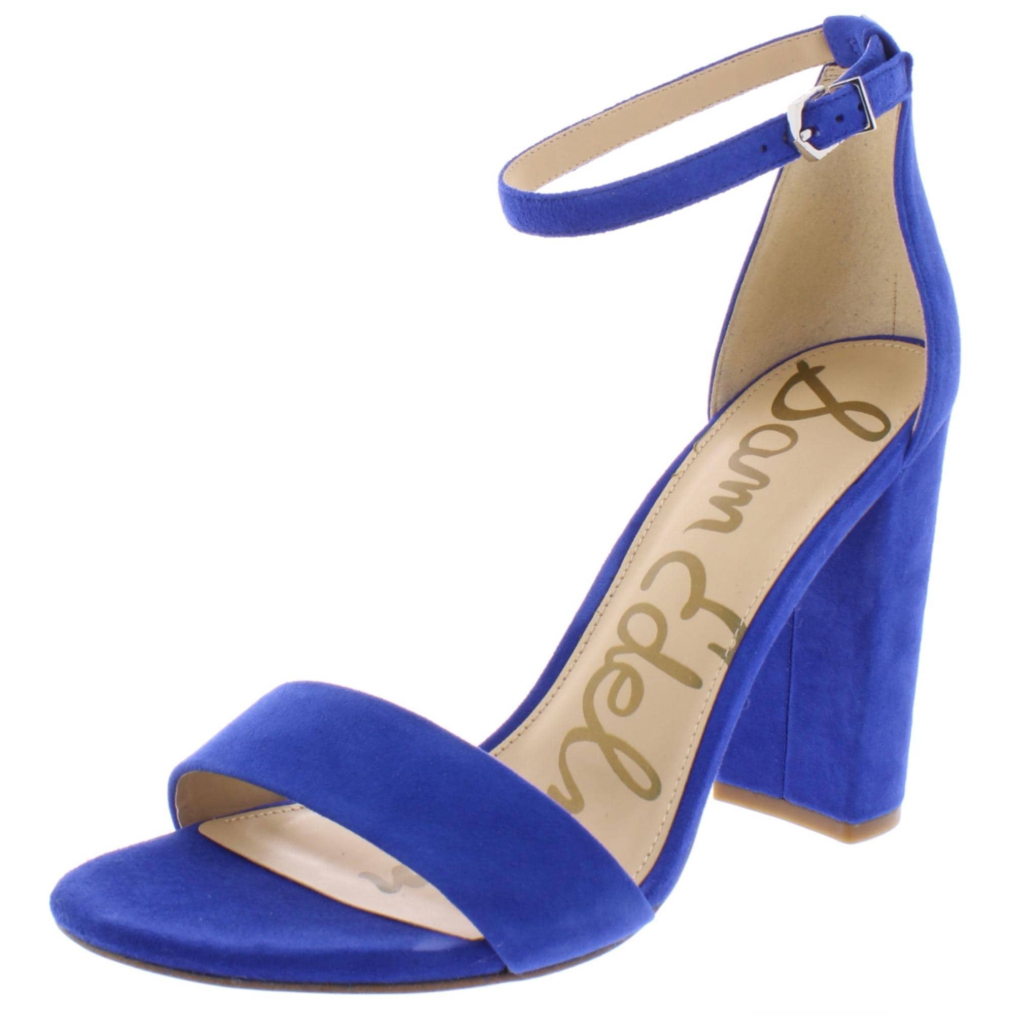 blue evening sandals
